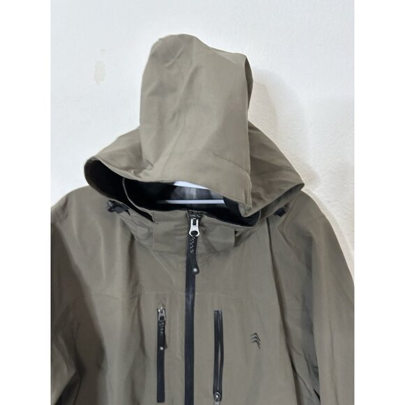 Solaris Softshell Multi-Climate Windbreaker Rain Jacket Green Men's Size Large - Picture 6 of 10